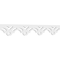 Ekena Millwork Robertson Architectural Grade PVC Running Trim, 6"H x 5/8"P x 48"L RUNP06X0625X48RBT - alternate 1